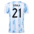 Camisola Argentina Dybala 21 Equipamento Primeiro 2021 Manga Curta